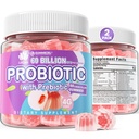 2Pack Probiotic + Prebiotics Gummies Sugar Free 60 Miljard CFU, 11 Strains Probiotica Gevulde Gummies voor vrouwen Mannen Digestieve Gezondheid en Gut Health, Ondersteunt Constipatie, diarree, Gas & Bloating