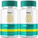 (2 Pack) Neuro Defender Capsules, NeuroDefender Supplement for Brain Health, Memory Support & Focus, Neur Defender Maximum Strength Formula for Better Sleep, Calm Mind, Stress Relief & Energy (120 ct)