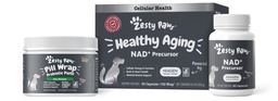 Zesty Paws NAD+ Precursor Supplement voor honden - Niagen for Healthy Aging & Skeletspierondersteuning & Recovery - Brain, Heart, & Cellular Energy Support - Nicotinamide Riboside Chloride - 60 capsules