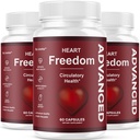 (3 Pack) Heart Freedom - Heart Freedom Capsules, Official HeartFreedom Pills All Natural Ingredients - Maximum Strength, Premium Advanced Formula Support Health & Wellness, 180 Capsules for 3 Months