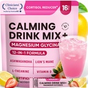 Venture Pal Calm Drink Mix, 12-in-1 Cortisol Reducer and Sleep Aid with Magnesium Glycinate, Ashwagandha, L-Theanine,Vitamin D, Calm Magnesium Powder for Relax & Focus, No Sugar, Non GMO