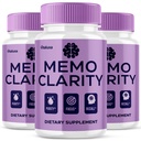 (3 Pack) Memo Clarity Capsules, MemoClarity Supplement with Advanced Maximum Strength Overall Health & Wellness, All-Natural Ingredients Premium Management Support Formula, Mevo Clarity Pills (180 ct)