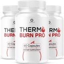 (3 Pack) Thermo Burn Pro Capsules - Official Thermoburn Pro Pills Advanced Support For Maximum Strength With Natural Ingredients Vitamins ThermoburnPro For Health & Wellness, 180 Capsules For 3 Months