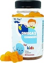 60 Gummies 2 Maanden Voorzien van Smakelijke Sinaasappelsmaak 4+ Jaar Omega-3 met EPA & DHA, Omega 3 voor Kids, Omega 3 Gummies, Visolie Gummies, Omega-3 Vetzuren Gummies