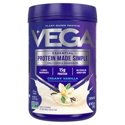 Vega Protein Made Simple Protein Powder, Vanille - Stevia Free, Vegan, Plant Based, Gezond, Glutenvrij, Pea Proteïne voor vrouwen en mannen, 9.2 oz (Verpakking mei Vary)