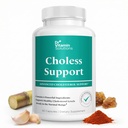Cholesterol Support Supplement for Men and Women - Plant Sterols 400 mg | 6-in-1 Heart Health Formula, Niacin, Guggul, Policosanol, Garlic, Cayenne, 60 Caps, 30 Day Supply, Non-GMO, Made in USA