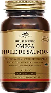 Solgar Wild Alaska Full Spectrum Omega, 120 Softgels - Ondersteunt hart, hersenen, bot en huidgezondheid - Biedt vitamine D3 - Rijke bron van EPA & DHA - Niet GGO, Glutenvrij, Zuivelvrij - 60 Servers
