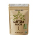 Organic Herb Moringa Leaf Powder – 100% Pure & Natural Superfood | Non-GMO, Vegan, Gluten-Free | Rich in Iron, Calcium & Antioxidants for Energy, Immunity & Detox Support – 8oz / 227g (1lb)