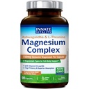 Innate Vitality Magnesium Complex, Magnesium Glycinate Citrate Malate Taurate with Ashwagandha L-Theanine Vitamin D3 & B6, High Absorption, Full Spectrum, Bones Stress Sleep Support, 90 caps