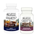 Host Defense Bundle with Stamets 7, 120 Count & Turkey Tail Capsules, 30 Count - Support Immune Health & Function - Support Digestive & Immune Health*