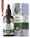 HERBAMAMA Red Clover Supplement for Menopause Support* - Liquid Red Clover Herb with Isoflavones for Hormone Balance for Women - Lymphatic Drainage Drops - Vegan, Non-GMO, 84-Day Supply