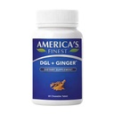 AFI DGL Plus Ginger | Chewable Tablets for Digestive Health | Natural Licorice Extract 380mg | Supports Digestion & Gut Balance | Vegan, Non-GMO, Gluten & Soy Free | Made in USA - 60 Chewable Tablets