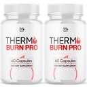 (2 Pack) Thermo Burn Pro Capsules, Official Thermoburn Pro Pills with Natural Ingredients, Maximum Strength ThermoburnPro with Premium Vitamins Supporting Wellness & Health Naturally (120 Capsules)