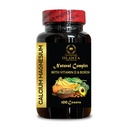 Calcium Magnesium Supplement - Calcium Magnesium Plus Boron Capsules, Energy & Immunity Support, Teeth and Nails Support Citrate for Muscles - 1 Bottle 100 Capsules