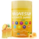 Magnesium Glycinate Gummies 600mg for Calm & Relaxation, Magnesium Complex with Calcium, Potassium – Sugar Free, Vegan & Non-GMO Magnesium Gummies for Women & Men, Pineapple, 120 Count