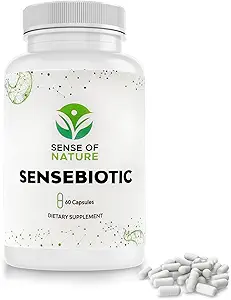 Sensebiotic Gut Health Probiotics Dietary Supplements Prebiotic Supplements 20 Billion CFUs Probiotics for Women Gut Health Men’s Prebiotic for Digestive Health 60 Probiotic Capsules