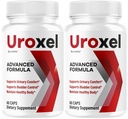 (2 Pack) Uroxel Capsules - Official Uroxel Support Premium Daily Advanced Formula Capsulas- Maximum Strength, All Natural Vitamins for Overall Health & Wellness Pastillas, 120 Capsules for 2 Months