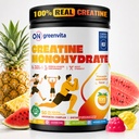 Creatine Monohydrate Gummies, NSF Certified Creatine Gummy, 5g Dose for Men & Women to Support Muscle, Strength, Recovery, Cognitive Health & Memory, Pineapple & Watermelon Flavor, 135 Gummies