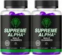 (2 Pack) Supreme Alpha Gummies - SupremeAlphaGummies Advanced Formula Premium All Natural Support Maximum Strength, Daily Support Formula Gummys for Overall Health & Wellness, 120 Gummies for 2 Months