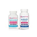 Just Thrive Digestive Bitters 60 Caps and Probiotic 30 Caps Bundle, Spore-Based Gut and Immune Support with 12-Herb Herbal Digestive Activation