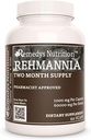 Remedy's voeding Rehmannia Root - 1.000 mg, 60 Vegan Capsules Kruidendieetsupplement - 2 maand levering