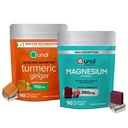 Magnesium & Turmeric: Magnesium Citrate, 350mg, 90 Soft Chews & Turmeric and Ginger, 750mg, 90 Soft Chews