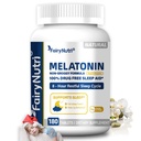 Melatonin 9mg, Non-Groggy Formula, 100% Drug Free Sleep Aid, 180 Tablets, 8-Hour Restful Sleep Cycle