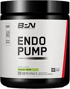 BARE PERFORMANCE NUTRITION BPN Endo Pump Pre-Workout Muscle Pump Enhancer, Verhoogde Bloedstroom/Oxygen Transport naar Spieren, Prickly Pear