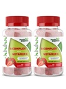 Strawberry Flavored Vitamin B Complex Gummies - B Complex with Vitamin C - Supports Nervous System and Boosts Energy Levels - Assists with Cognitive Function - Great Tasting and Easy to Swallow