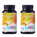 LIVS Marine Collagen Gummies – Supports Skin, Hair, Nails & Joint Health | Hydrolyzed Collagen Supplement for Women & Men | Natural Orange Flavor | Gluten Free & Non-GMO | 120 Gummies/60 Servings