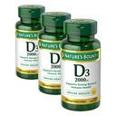 Nature's Bounty Vitamin D, Supports Immune Health & Bone Health, 2000IU Vitamin D3, 150 Softgels (Pack of 3)
