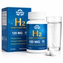 Hydrogen Water Tablets with 120MG Magnesium, H2 Molecular Hydrogen for Drinking Water, Rich in Antioxidants, Supports Cellular Health, Recovery, Immune & Brain Cognitive Function, 60 Tablets