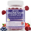 Magnesium Complex Gummies, Calm Relaxation & Deep Sleep Support, 12-in-1 Magnesium Glycinate with L-Theanine, Vitamin D3, K2, Zinc – for Women & Men, No Added Sugar