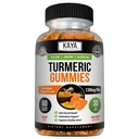 Kaya Naturals Turmeric Supplements Gummies, Pure Nature Turmeric Curcumin, Ginger Gummies - Black Pepper Extract - 60 Count