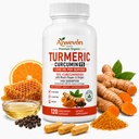 Turmeric Curcumin Supplement 1000mg, Turmeric Capsules with 95% Curcuminoids, Black Pepper Extract Ginger, High Absorption Herbal Formula Vegetarian for Joint Health Support Antioxidant Wellness