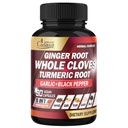 Cadane 5in1 Whole Cloves Herbal Blend | Digestive & Immune Support | Clove, Ginger, Turmeric, Garlic, and Black Pepper | Non-GMO, Vegan – 90 Capsules – 45-Day Supply