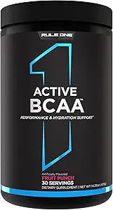 Regel 1 Actieve BCAA - Performance, Hydration, and Recovery Support with 5g BCAAs + Electrolytes, L-Glutamine, and Citrulline (30 Servings, Fruit Punch)