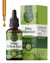 HERBAMAMA White Willow Bark Tincture - Joint Supplements for Men & Women | Muscle Recovery Supplements • Non-GMO • Alcohol & Sugar-Free • Vegan • Liquid Formula • 42-Day Supply • 2 fl oz