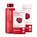 FOODOLOGY Coleology Cutting Jelly + Drink Mix PRO with Red Bottle Set | Prebiotic Fiber, Gut Health & Metabolism Support | Daily Pomegranate Wellness Duo with BPA-Free Portable Bottle | Korean Dietary