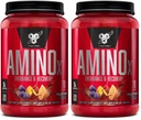 BSN Amino X Muscle Recovery & Endurance Powder, BCAAs, 10 Grams of Amino Acids, Keto Friendly, Caffeine-Free, Support Endurance, Zero Sugar, Fruit Punch, 70 Servings, 35.84 Ounce(Pack of 2)
