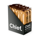 Chief Collagen Protein Bars, 100% Natural Ingredients, Keto & Paleo Friendly Snack, Gluten Free & Low Sugar (Choc Peanut Butter, 12 Bars)