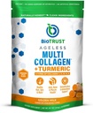 BioTrust Multi Collagen Peptides Golden Milk Powder - Turmeric & Ginger | 5 collagen types (I, II, III, V & X) with turmeric for a rich Golden Milk flavor and full-body protein support