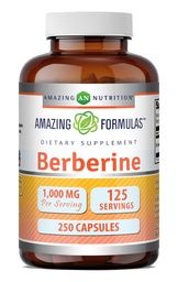 Verbazingwekkende Formules Berberine 1000mg Per Serving 250 Capsules Supplement 