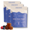 Baker's Botanics Menstrual Mushroom Gummies - PMS Support for Hormone Balance, Period Cramp Relief, Bloating & Mood | Vegan, Gluten-Free, Non-GMO, No Artificial Flavors or Preservatives (3 Bag)