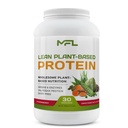 MFL Vegan, Plant-Based Protein Powder l Gluten Free l Non Dairy l Non GMO l Lactose Free l Keto-Friendly | 2.12 lbs (Strawberry)