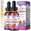 Kids Magnesium + Saffron Liquid Drops - Magnesium Glycinate Saffron for Kids with L-Theanine, Omega-3, Vitamin B6, D3, K2, Magnesium Drops for Children Mood, Relax, Sleep, Strawberry Flavor, 4 Fl Oz