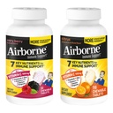 Airborne 1000mg Vitamin C + Zinc Immune Support Supplement Chewable Tablets, Very Berry & Citrus Flavor with Powerful Antioxidants Vitamins A C & E, 116 Chewable Tablets (Very Berry + Citrus)