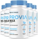 (5 Pack) Provia Max Pills for Men - Official Provia Max Supplement Support Capsules - Maximum Strength, All Natural Premium Advanced Formula for Overall Health & Wellness, 300 Capsules for 5 Months