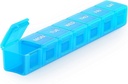 Sukuos Extra grote week pil Organisator, 7 dagen dagelijkse pil doos geval Artritis Vriendelijke, Silkscreen Gedrukte geneeskunde Container met duidelijke deksel voor vitaminen, visolie of supplementen (blauw)
