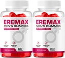 (2 Pack) Eremax Gummies - Official EreMax Gummys Advanced Premium Formula Support Maximum Strength, All Natural Ingredients Vitamins for Overall Health & Wellness Reviews, 120 Gummies for 2 Months